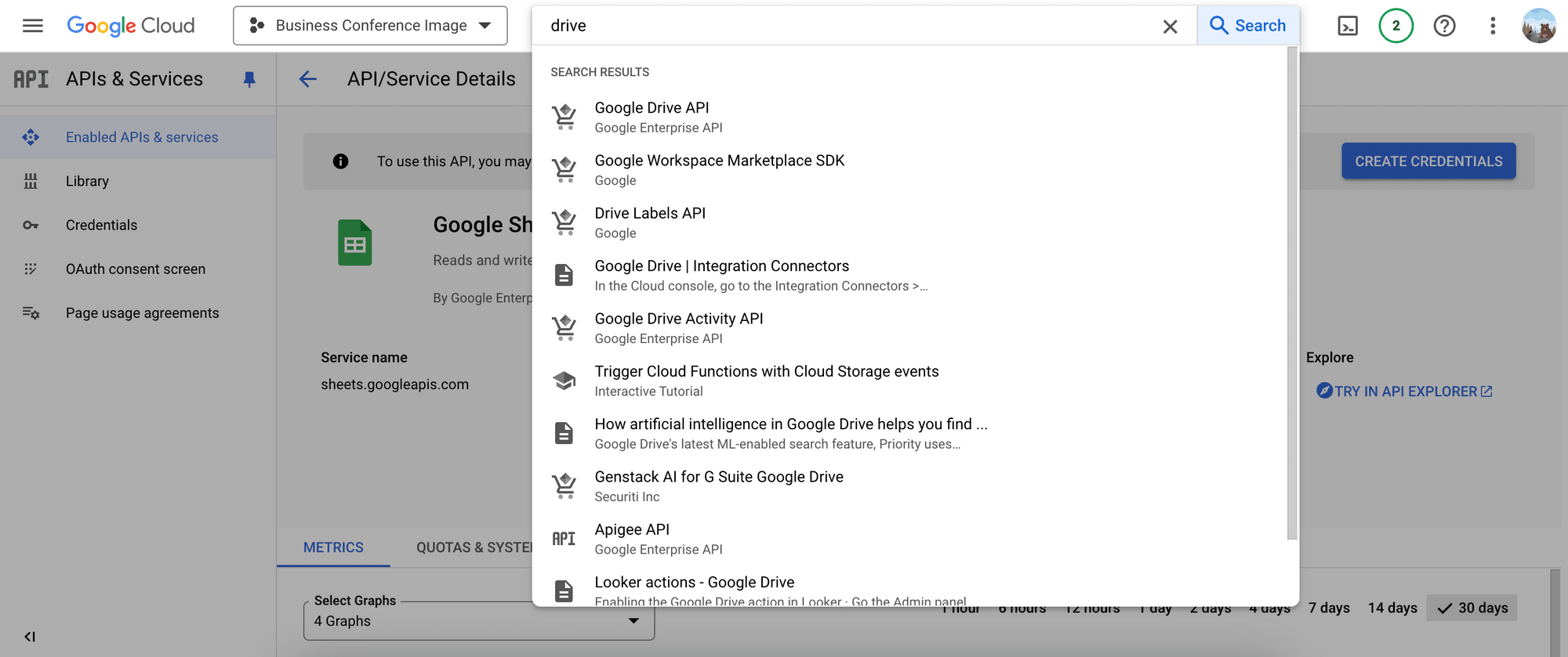 Google Cloud console - search API.png