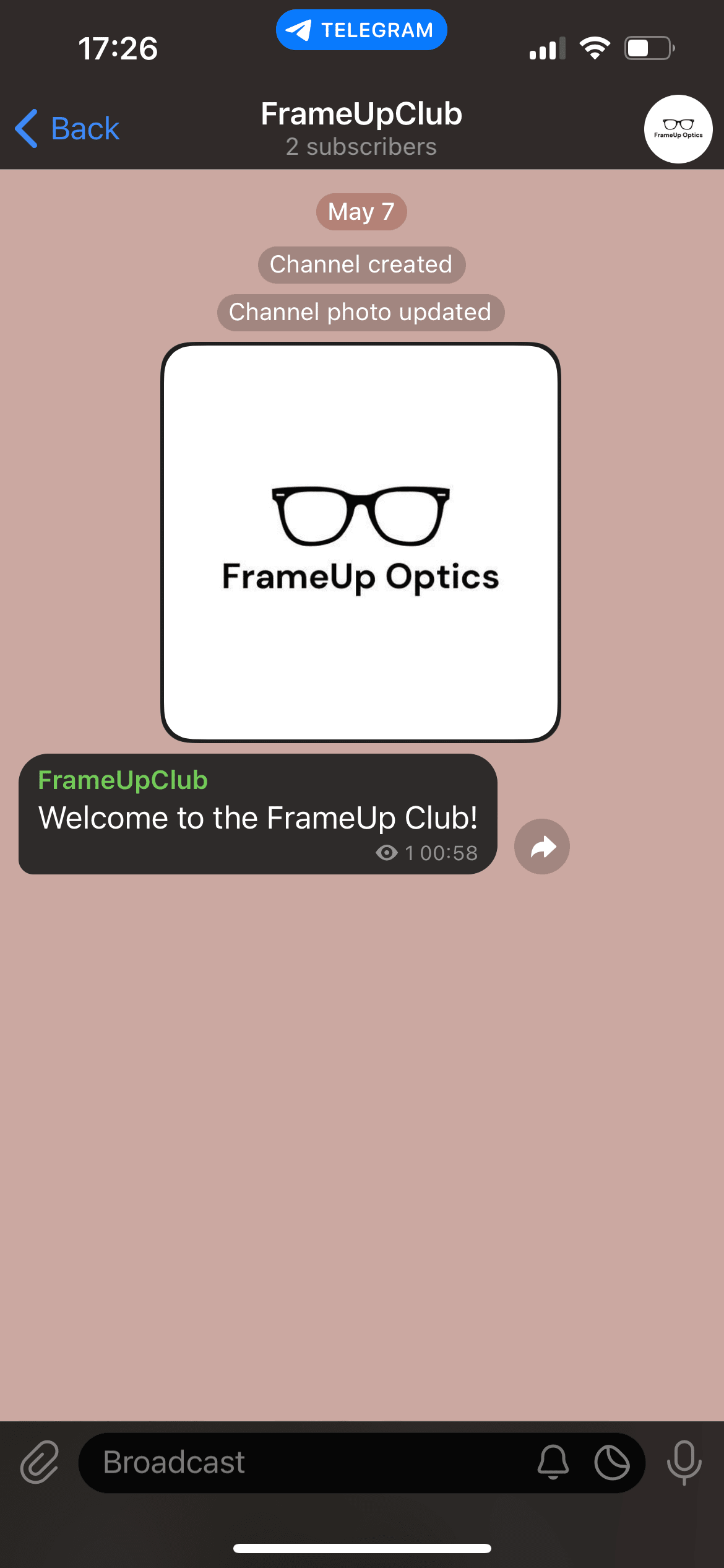 Mobile screenshot of sample channel